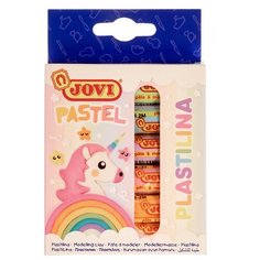 Пластилин на растительной основе, 6 цветов, 90 г, JOVI, пастельная палитра, картон, европодвес, для малышей