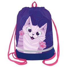 Berlingo Мешок для обуви Scary cat MS1002, фиолетовый/синий
