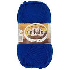 Пряжа ADELIA "HAPPY" (Хеппи) 100 % акрил, 5 шт * 50 г, 5 * 128 м № 11 яр. синий