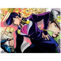 Картина по номерам на холсте Аниме JOJO (Джованна, Джотаро, ДжоДжо) - 8950 Г 30x40