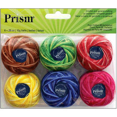 Нитки для кроше Prism Craft Thread в„– 8 (100% хлопок, 6 шт. по 10 гр.) / РRIРЕАRLVАR