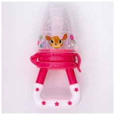 Ниблер (соска для прикорма), с силиконовой сеточкой «Оленята» Mum&Baby
