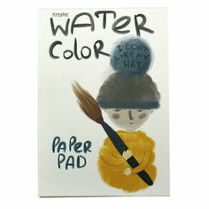 Альбом для рисования Альбом д/рисов. акварелью Kroyter 40л А4, склейка, тв. подл, бл.160гДрузья 00072