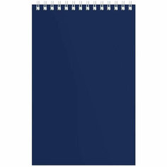 Блокнот BRUNO VISCONTI на спирали А5 60л. синий картон д/лог. клет.32