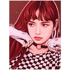 Картина по номерам на холсте Музыка KPOP Blackpink Lisa - 6079 В 30x40