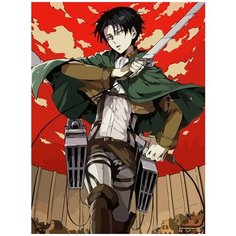 Картина по номерам на холсте Аниме Атака Титанов - 6454 В 30x40