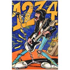 Картина по номерам на холсте ramones - 164 40X60