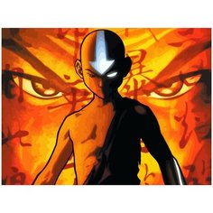 Картина по номерам на холсте Аватар Легенда об Аанге маги аниме - 2136