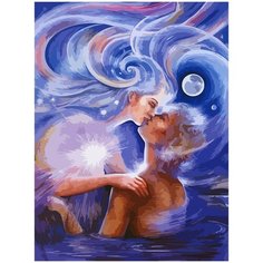 Картина по номерам на холсте эзотерика души тела космоса провидения таинств йога - 1658 30X40