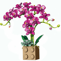 Конструктор, цветы, орхидея в горшке (Розовая) I Grape