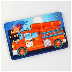 Пазл - конструктор «Пожарная машина» (бизиборды) ЛазерПро