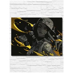 Картина по номерам на холсте Игра Undertale (PS 5, PS 4, PS 3, Xbox 360, Xbox ONE, PC, ios) - 9479 Г 30x40