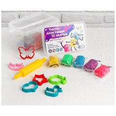 Тесто-пластилин Genio kids, 12 цветов (1 шт.) Pro Market