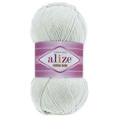 Пряжа Alize Cotton Gold (Ализе Коттон Голд) - 2 мотка 533 пастельно-серый 55% хлопок, 45% акрил 330м/100г