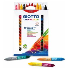 Набор мелков восковых цветных Giotto Cera Bicolor, двусторонние, 12 цветов 12 цветов Lyra