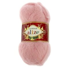 Пряжа Alize Kid Royal 50, 62 % мохер, 38 % полиамид, 50 г, 500 м, 1 шт., 161 пудра