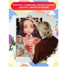 Картина по номерам аниме клинок рассекающий демонов - 6704 В 60x40