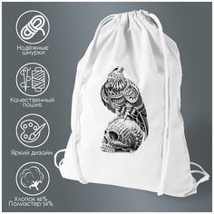 Сумка для обуви CoolPodarok Животные Череп с орлом