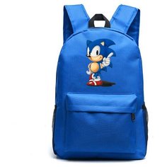 Рюкзак Соник (Sonic) синий №3 Noname
