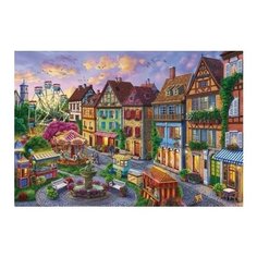 Холст с красками "Городской парк развлечений" (18 цветов) Рыжий кот