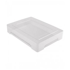 Контейнер для документов А4, прозрачный, прочный, вместительный корпус, 245 х 330 х 63 мм Стамм