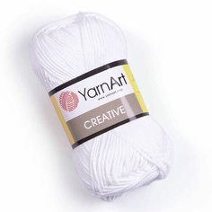 Пряжа YarnArt "Creative", 85 метров, 5 мотков по 50 грамм, цвет: 220 белый (количество товаров в комплекте: 5)