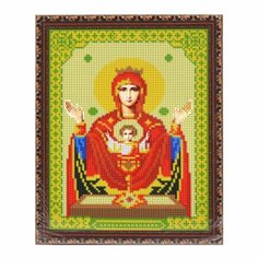 Diamond Алмазная мозаика на подрамнике «Божией Матери. Неупиваемая чаша» икона