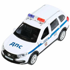 Модель GRANTACRS-12POL-WH Lada Granta Cross 2019 Полиция белый Технопарк в коробке