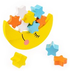 Развивающая игрушка Томик Месяц, желтый/оранжевы/голубой/белый