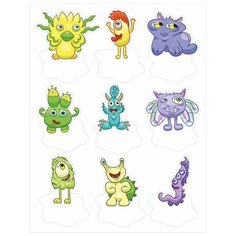 Наклейки для детского сада на шкафчик, на дверь, на кроватку, на горшок. Оранжевый Слоник