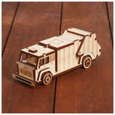 Альтаир Деревянный конструктор. Cборная модель «Мусоровоз» Altair