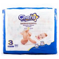 Детские подгузники Cheris 26 шт, M (6-11 кг)
