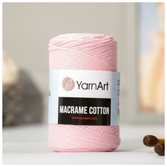 Пряжа "Macrame Cotton" 20% полиэстер, 80% хлопок 225м/250гр (762 пудра)./В упаковке шт: 1 Yarn Art