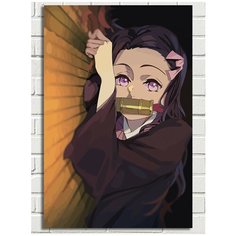 Картина по номерам Аниме Клинок рассекающий демонов Незуко - 7531 В 60x40