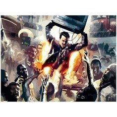 Картина по номерам на холсте dead rising 1 зомби - 1