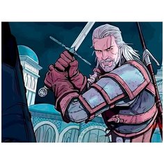 Картина по номерам на холсте Аниме Ведьмак 5197 40х30