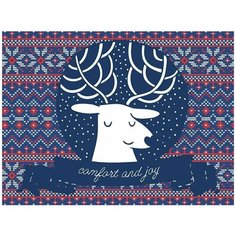 Картина по номерам на холсте Новый год (Рождество, Дед Мороз, Снегурочка, Аниме) - 7260 Г 30x40