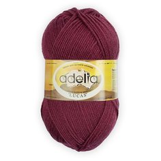 Пряжа ADELIA "LUCAS" 70% шерсть, 30% акрил 5 шт. х100г 218м №09 грязно-розовый