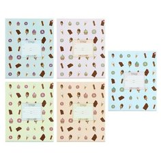 Тетрадь 24 листа клетка "Сладости", обложка мелованный картон, микс Альт