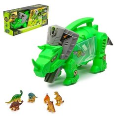Набор игровой «Динозавр», 4 машины и фигурки NO Name