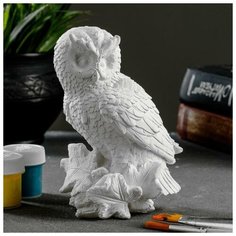 Хорошие сувениры Фигура под роспись "Филин на листьях" 12х8х6см