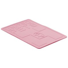 Коврик под миски для животных United Pets "Mustafa" 45 х 30 см, средний размер, розовый