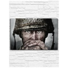 Картина по номерам на холсте игра Call of Duty WWII (PS, Xbox, PC, Switch) - 11102 Г 60x40