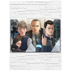 Картина по номерам на холсте игра Detroit become human - 9557 Г 30x40