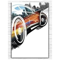 Картина по номерам на холсте игра Burnout Paradise (PS, Xbox, PC, Switch) - 9811 В 60x40
