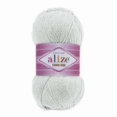 Пряжа ALIZE Cotton gold, пепел - 533, 55% хлопок, 45% акрил, 5 мотков, 100 г, 330 м.