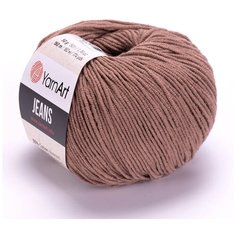 Пряжа YarnArt Jeans, 55 % хлопок, 45 % акрил, 50 г, 160 м, 2 шт., 71 кофейный