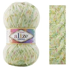 Пряжа для вязания Alize Verona Colormix (Ализе Верона Колормикс)- 1 моток 7696, 100% акрил 210м/100г