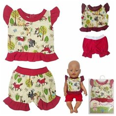 Одежда для куклы Кофта с шортиками 105 Колибри
