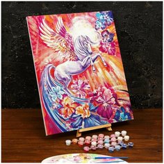 Картина по номерам на холсте с подрамником "Волшебный пегас " 40х50 см Школа талантов